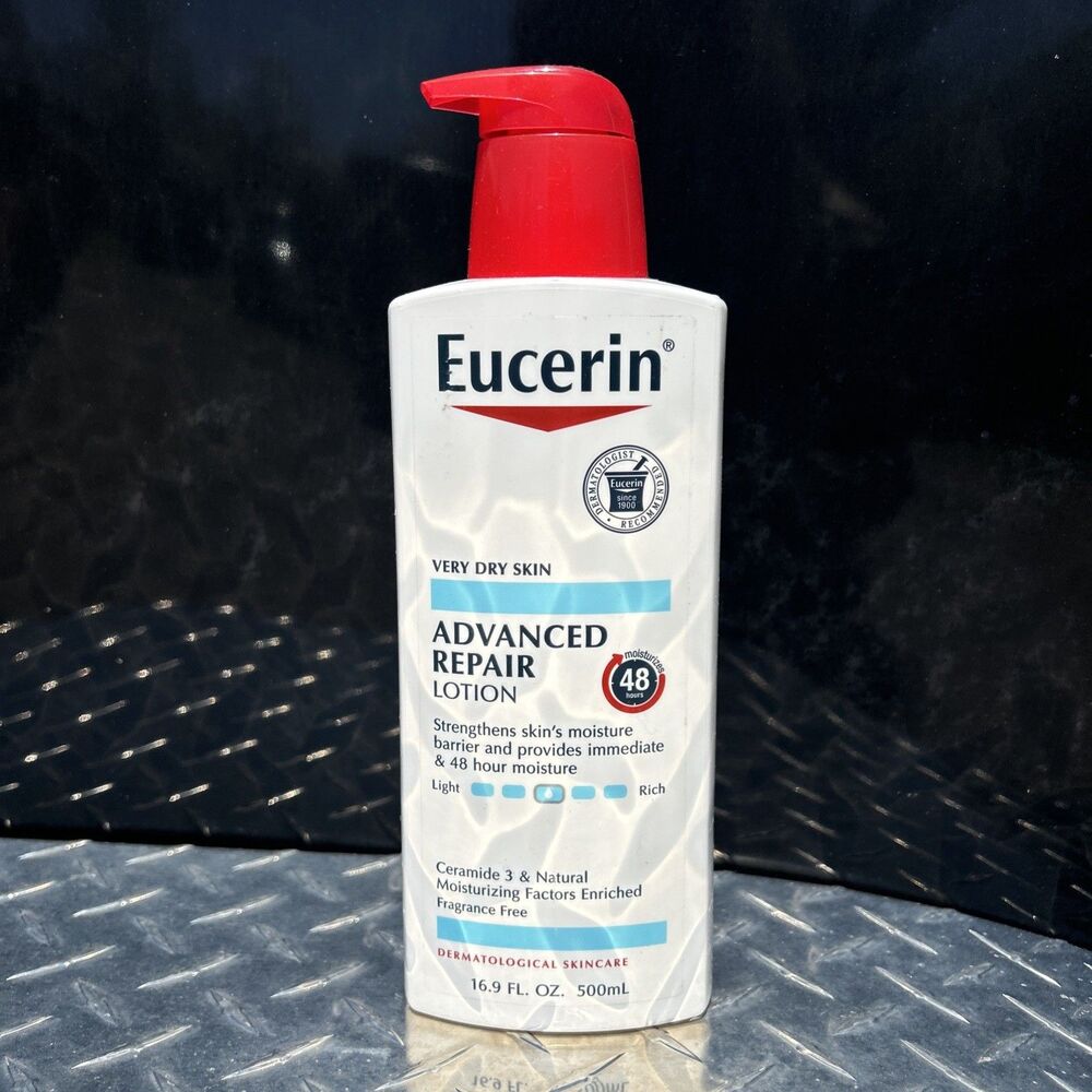 Eucerin Intensive Repair Body Lotion for Very Dry, Flaky Skin, 16.9 Fl Oz
